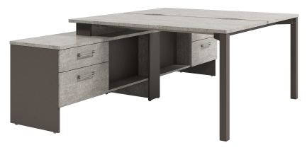 Стол с опорной тумбой D-424 (175х238х75)