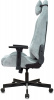 Кресло игровое Knight N1 Fabric серо-голубой Light-28 с подголов. крестов. металл