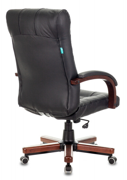 Кресло руководителя Бюрократ KB-10 WALNUT кожа